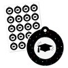 Big Dot of Happiness Hats Off Grad - Graduation Party Favor Gift Tags (Set of 20) - 2 of 4