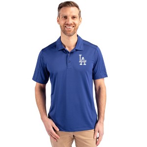 Los Angeles Dodgers Cutter & Buck Prospect Eco Textured Stretch Recycled Mens Big & Tall Polo - 1 of 1