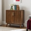 VANIRROR  Storage Cabinet Organizer For Living Room, Sideboard& Buffet, Fluted Accent Chest Cabinet With Adjustable Shelves For Hallway, Entryway - 3 of 4