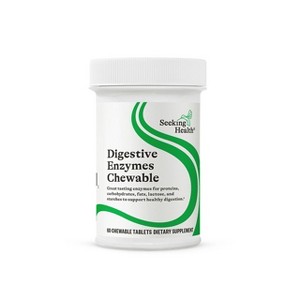 Seeking Health Digestive Enzymes Chewable: Vegan Supplement for Healthy Digestion & Comfort, 60 Chewable Tablets - 1 of 4