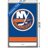 Trends International NHL New York Islanders - Logo 21 Framed Wall Poster Prints - 3 of 4