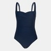 Women's Tummy Control Wrapped One Piece Swimsuit - Cupshe - 3 of 4
