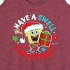 Women's - SpongeBob SquarePants - Have A Swell Christmas Graphic Racerback Tank - 2 of 4