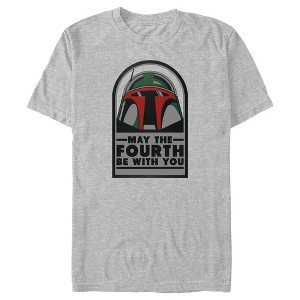 Men's Star Wars: A New Hope Boba Fett Face May the Fourth Be With You T-Shirt - 1 of 3