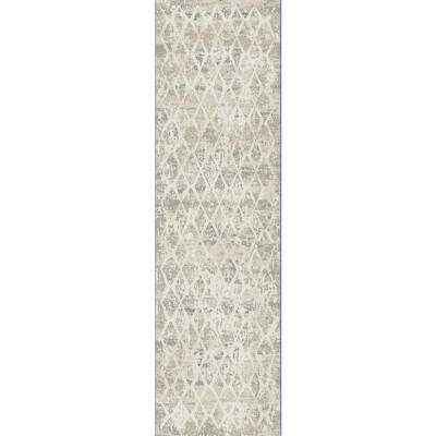 Quartz 27039 Ivory/Silver 2.2X7.7 Runner
