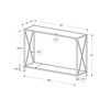 Monarch Specialties Accent Table, Console, Entryway, Narrow, Sofa, Living Room, Bedroom, Brown Laminate, Black Metal, Contemporary, Modern - 3 of 4