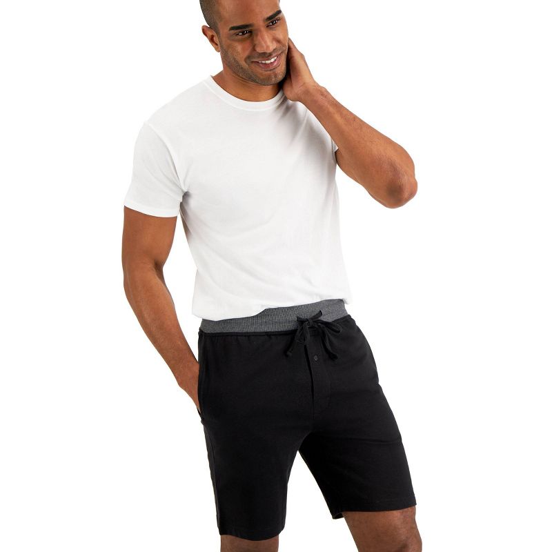 Hanes Premium Men's 9" French Terry Pajama Shorts 2pk, 6 of 8
