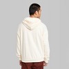 Men's Regular Fit Hooded Pullover Sweatshirt - Original Use™ Light Ivory - 3 of 3