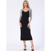INSPIRE CHIC Women's Semi Sheer Open Front Elegant 3/4 Sleeves Mesh Bolero Shrug - 3 of 4