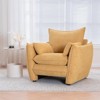 Aukfa Accent Chairs, Oversized Armchair with Side Pockets, Mid Century Modern Reading Chair, Ergonomic Comfy Sofa Chair for Office, Apartment - 2 of 4