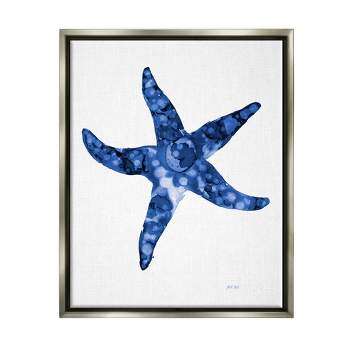 Stupell Industries Casual Starfish Beach Ocean Sea Life Painting Floater Canvas Wall Art