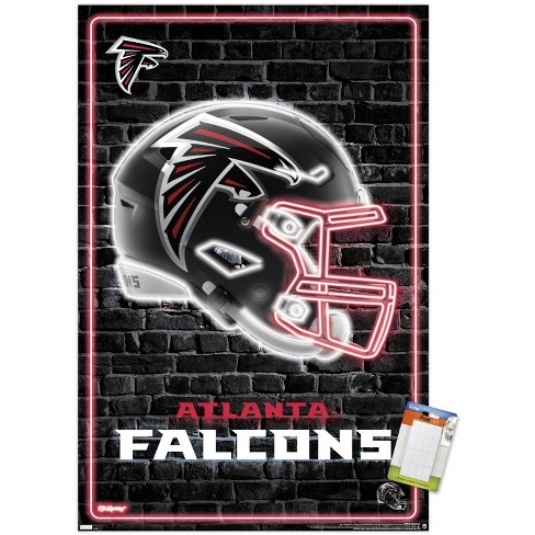 Trends International Nfl Atlanta Falcons - Neon Helmet 23 Unframed Wall  Poster Prints : Target