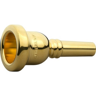 Schilke Standard Series Large Shank Trombone Mouthpiece in Gold Level 2 51D, Gold 197881285197