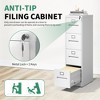 Munora - 4-Drawer Vertical File Cabinet with Lock - Heavy Duty for A4/Letter/Legal Files - White - 4 of 4