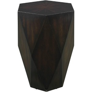 Uttermost Volker 18.5" Wide Black Wood Modern Geometric Side Table - 1 of 1