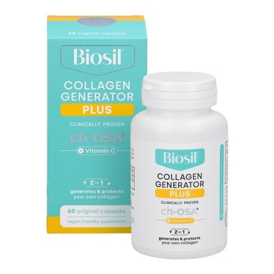 Biosil - Women's Collagen Generator Plus - 60 Liquid Capsules - Advanced Collagen Protection with Patented ch-OSA Complex & Vitamin C - 30-Day Supply