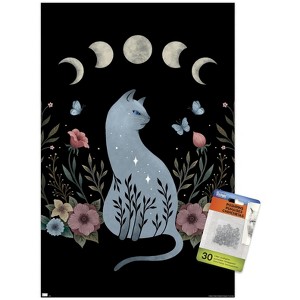 Trends International Episodic Drawing - Cat On The Hill Unframed Wall Poster Prints - 1 of 4