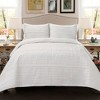 White Pom Pom Stripe Quilt Set - Lush Décor - image 3 of 4