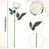 REGALWOVEN Silk Realistic Durable Artificial Rose Flower with Long Stem 19.7" 10 Pcs - 4 of 4