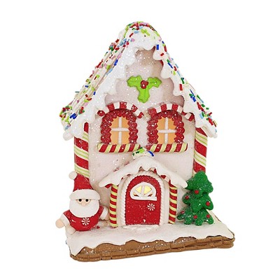 Christmas 7.0" Candy Sprinkles House Gingerbread Peppermint  -  Decorative Figurines