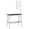 vidaXL Adjustable Dog Grooming Table with 2 Loops and Basket - 2 of 4