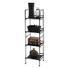 Organize It All 4 Tier Resin Ebonize Collection Square Shelf - 4 of 4
