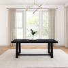 Plank+Beam 84" Dining Table for 8, Solid Wood  Classic Farmhouse Style Kitchen Table - 2 of 4