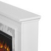 Merced 61" Grand Electric Fireplace in White by Real Flame - 3 of 4