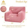 JOYRACER Bean Bag Chair Sofa, Big Comfy Chair For Bedroom Living Room, Bean Bag Lazy Chair For Adults With Pocket Armrests For Gaming & Reading - 3 of 4