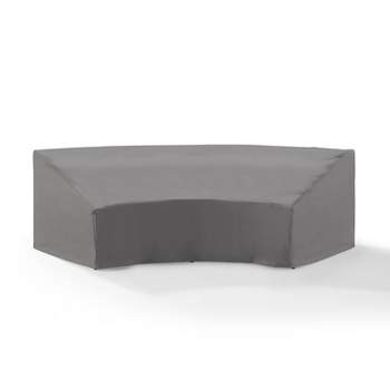 Crosley Outdoor Catalina Round Sectional Furniture Cover, Gray