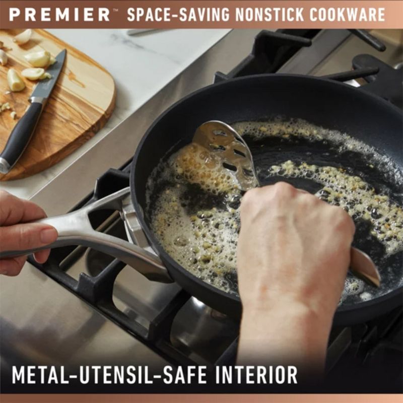 Calphalon Premier Space Saving 1.5 Quart Sauce Pan with Lid, Hard-Anodized Nonstick Cookware w/ MineralShield Technology, Dishwasher & Oven Safe, 4 of 7