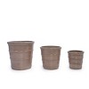 KTMBDW Ceramic Plant Pots Set of 3, Planters with Drainage Holes, Flower Pot Outdoor Indoor - 4 of 4