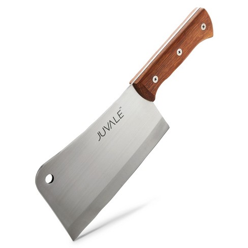 Juvale Meat Cleaver Heavy Duty Bone Chopper With Wood Handle, Slicing  Vegetables, Stainless Steel Kitchen Essentials, 8 In : Target