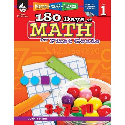 180 Days of Math for First Grade - (Practice, Assess, Diagnose) by  Jodene Lynn Smith (Paperback)