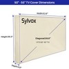 SYLVOX 50"-55" Outdoor TV Cover, Flat Screen Protector Television, Weatherproof Dustproof Protector - 3 of 4