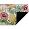 Stupell Industries Tropical Flowers & Pineapple Printed Outdoor Door Mat, design by Kim Allen, 18"x30" - 2 of 4