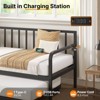 Greenstell Morden Twin Daybed with Backrest & Pop-Up Trundle Set and LED Lights & USB Charging Station - 3 of 4