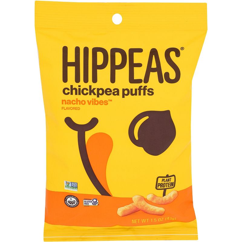 Hippeas Nacho Vibe Chickpea Puffs - Case of 6 - 1.5 oz, 1 of 2