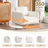 NixBex Modern Swivel Accent Chair with 360 Degrees Armchair Thick Padded Single Sofa Chair Upholstered Comfy Barrel Chair - 4 of 4