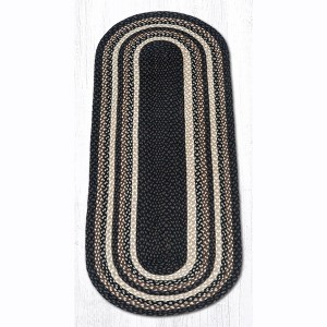 Earth Rugs Mocha/Frappuccino Oval Braided Rug – Handwoven Jute, Neutral Farmhouse Style Accent - 1 of 1