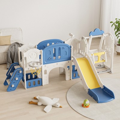 Kids Slide for Toddlers Age 1-4, Baby Slide Playground, Sturdy and Easy Assembly, Multiple Color Schemes