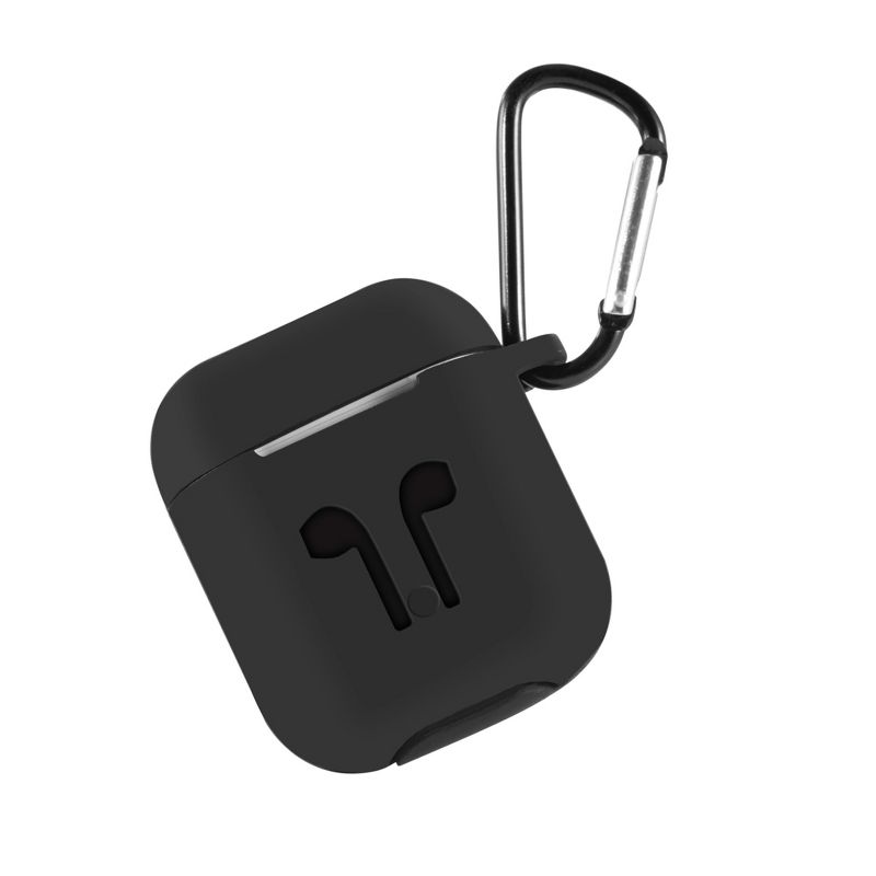 Insten Case Compatible with AirPods 1 & 2 - Protective Silicone Skin Cover with Keychain, 4 of 10