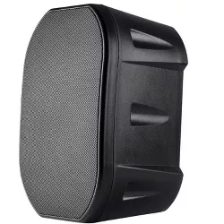 Monoprice 6.5-inch Weatherproof 2-Way Speakers with Wall Mount Bracket (Pair Black)