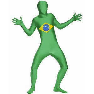 AltSkin Full Body Stretch Fabric Suit - World Flag Design - 1 of 2