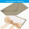 Unique Bargains His and Her Wedding Vows Books Ribbon Card 6.7x4.7 Inch 2 Pcs - 3 of 4