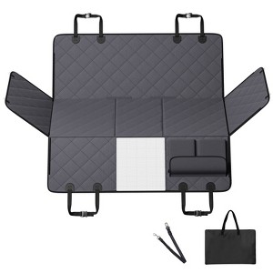 VEVOR Back Seat Extender for Dogs,Dog Hammock for Car Back seat,Waterproof Hard Bottom Dog Car Seat Cover for Back Seat 54"x24",Supports 400lbs - 1 of 4