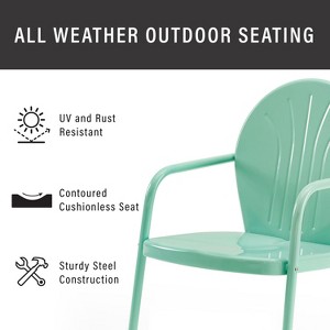 HomeStock Griffith Outdoor Metal Armchair - 1 of 4