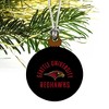 Seattle Redhawk Mini Small Tiny Wood Christmas Tree Holiday Ornament - 3 of 4