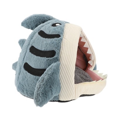 Unique Bargains Cat Bed Cave Small Light Blue 1 Pc