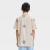 Boys' Captain America Shield Woven T-Shirt - Khaki - 2 of 3